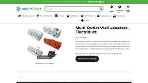 Electriduct - Multi-Outlet Wall Adapter Power Tap