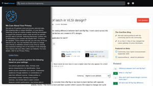 Electronics Stack Exchange - Latch Applications in VLSI Design
