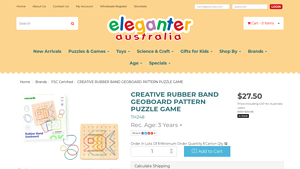Tooky Toy - Rubber Band Geoboard