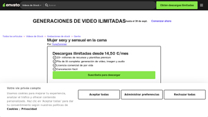 Envato - Mujer Sexy en la Cama