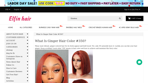 Elfin Hair - Ginger 350 Hair Color