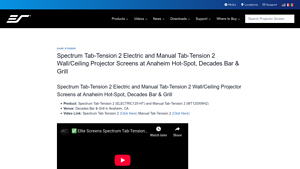 Elite Screens - Spectrum Tab-Tension 2