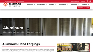 Ellwood City Forge - Hand Forged Aluminum Alloys