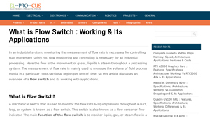 Elprocus - Flow Switch