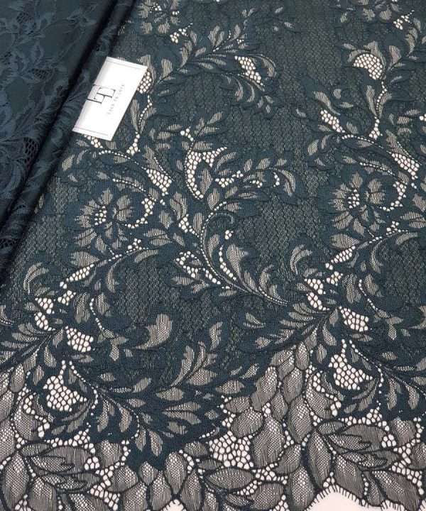 An application scenario or product detail of emerald green and black lace - Image 20