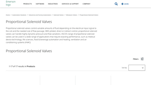 Emerson - Proportional Solenoid Valves