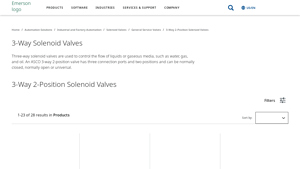 Emerson - Three-Way Solenoid Valves