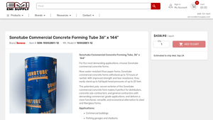 Sonoco - Sonotube Commercial Concrete Forming Tube
