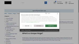 Emka - Torque Hinges with Friction Control