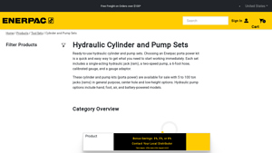 Enerpac - Hydraulic Cylinder and Pump Sets