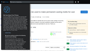 Engineering - Permanent Casting Molds for Cast Iron