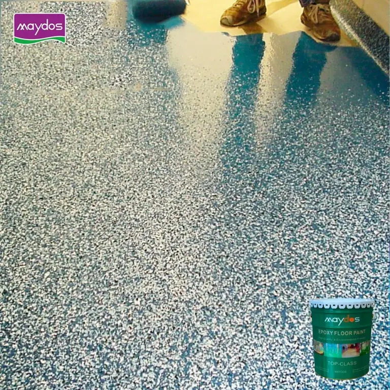 Featured image for the epoxy colored sand floor paint guide