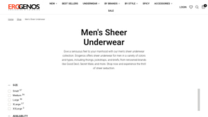 Erogenos - Men's Sheer Underwear Collection