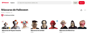 Pinterest - Máscaras de Halloween