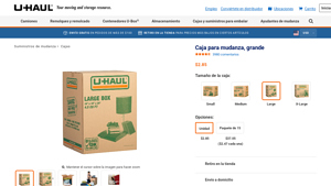 U-Haul - Caja Grande para Mudanza