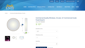 Esco Optics - G1 Fused Quartz Windows