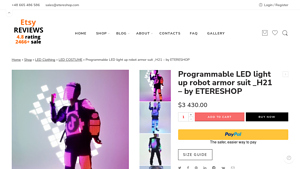 Etere - Smart LED Armor Suit