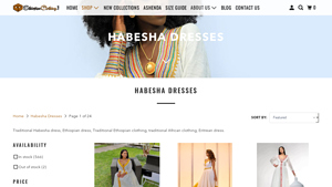 EthiopianClothing.Net - New Year Radiance Habesha Dress