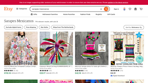 Etsy - Sarapes Mexicanos
