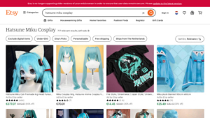 Etsy - Hatsune Miku Cosplay Wig