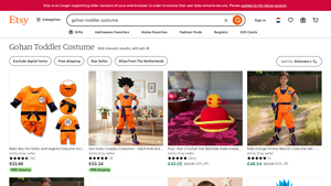 Etsy - Gohan Toddler Costumes