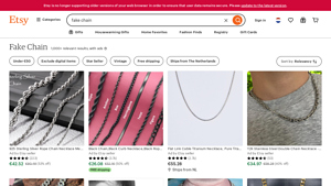 Etsy - Unique Handmade Chains