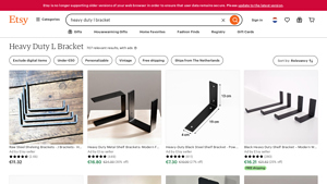 Etsy - Heavy Duty Steel L Shaped Support Bracket