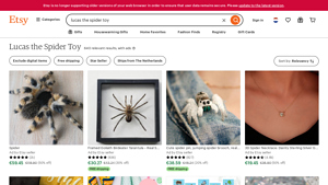 Etsy - Lucas the Spider Toys