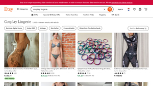 Etsy - Cosplay Lingerie Collection
