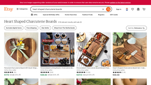 Etsy - Heart Shaped Charcuterie Boards