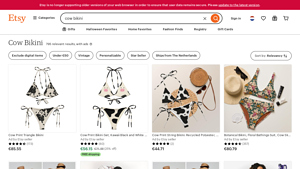 Etsy - Cow Bikini Collection