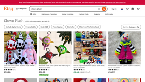 Etsy - Clown Plush Collection