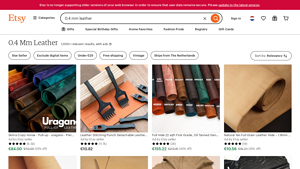Etsy - 0.4 mm Leather Selection