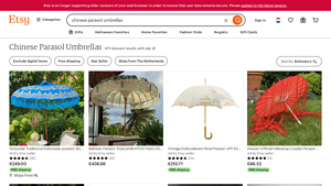 Etsy - Chinese Parasol Umbrellas