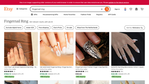 Etsy - Unique Fingernail Rings