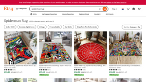 Etsy - Spiderman Rugs