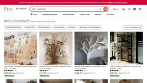 Etsy - Boho Bookshelves