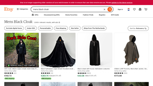 Etsy - Men's Black Cloaks