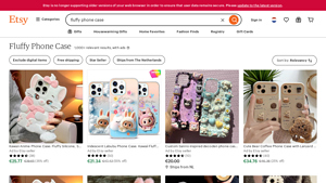 Etsy - Fluffy Phone Cases
