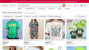 Etsy - Mike Wazowski Shirt Collection