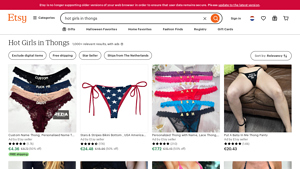 Etsy - Hot Girls in Thongs
