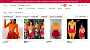 Etsy - Sexy Velma Costume