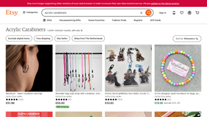 Etsy - Acrylic Carabiners