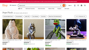 Etsy - Pepe the Frog Plush Toy
