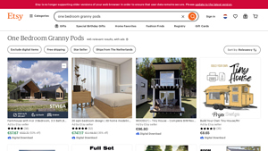 Etsy - Unique One Bedroom Granny Pods