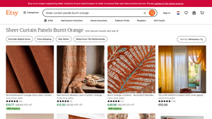 Etsy - Sheer Curtain Panels