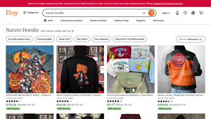 Etsy - Naruto Hoodies