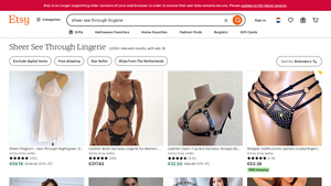 Etsy - Sheer See Through Lingerie