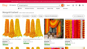 Etsy - Marigold Garland