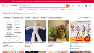 Etsy - Giant Body Pillow